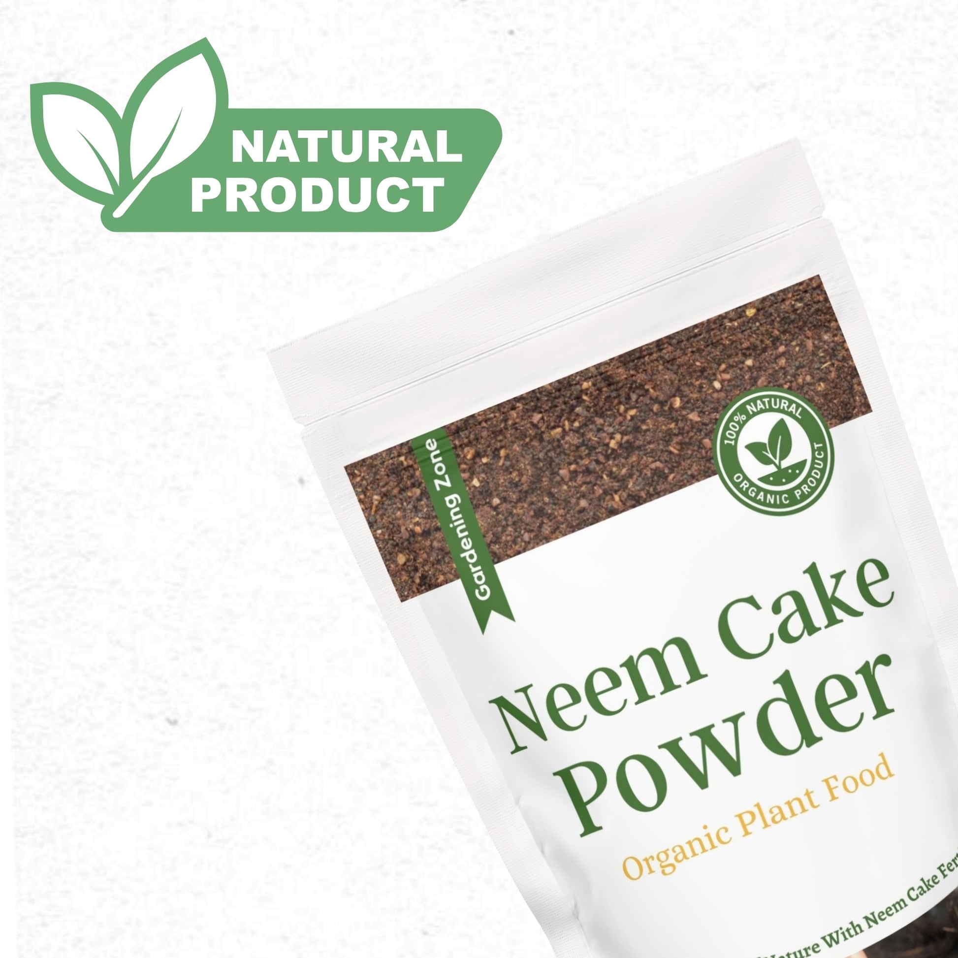 Gardening Zone 400Gram Neem Cake Fertilizer – Natural Pest Control & Soil Enricher