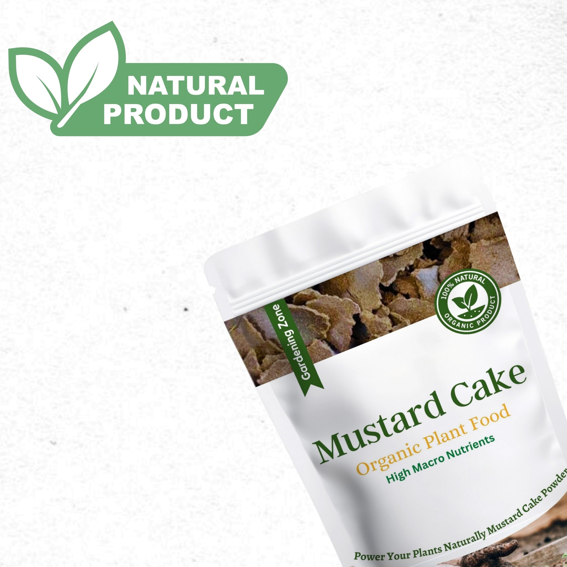 Gardening Zone 400Gram Mustard Cake Fertilizer – Organic Soil Booster for Healthy Plants