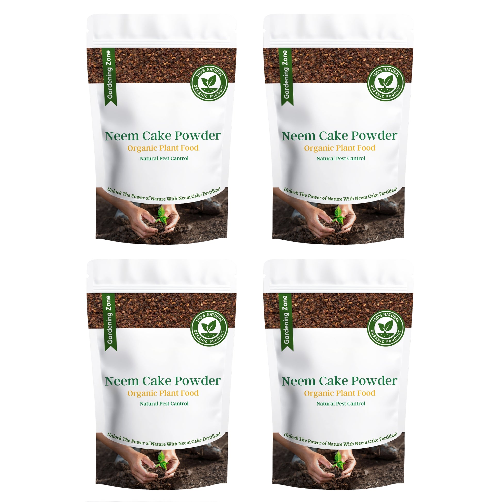 Gardening Zone 400Gram Neem Cake Fertilizer – Natural Pest Control & Soil Enricher