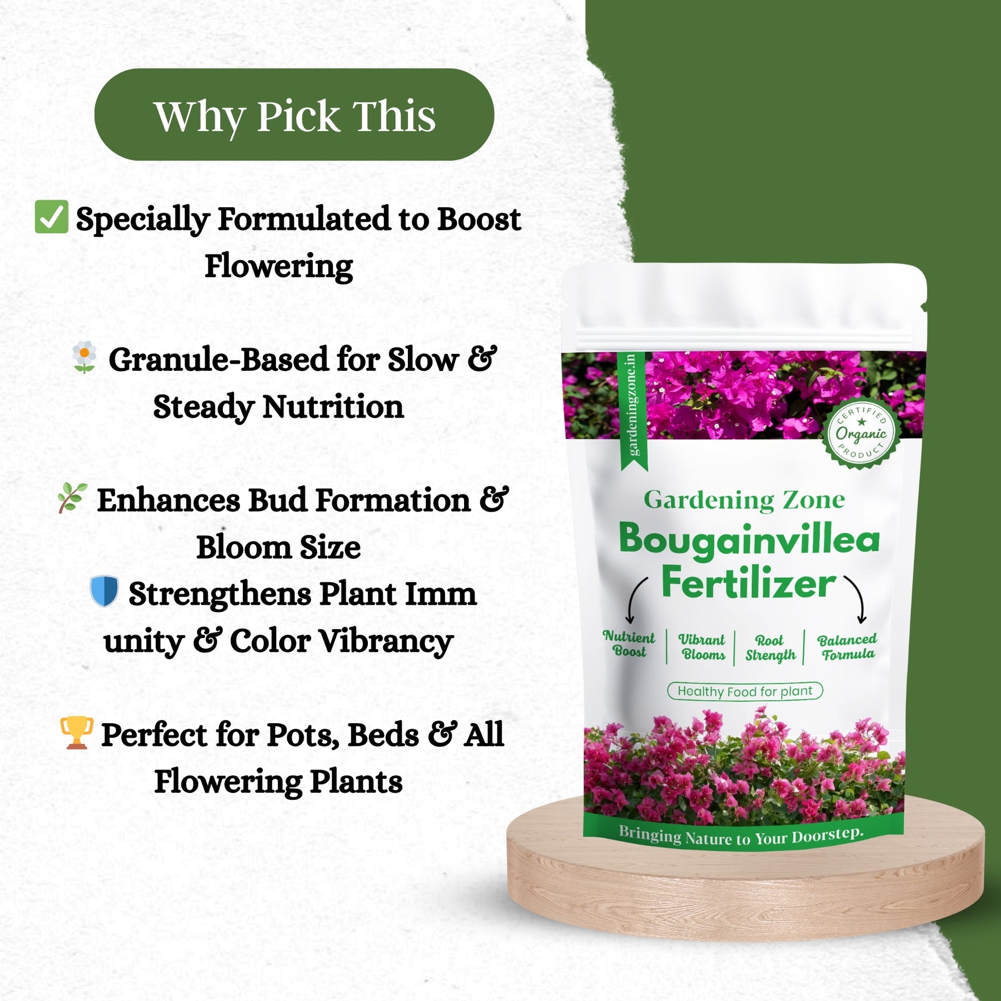 Gardening Zone 400Gram Bougainvillea Fertilizer β Explosive Blooms & Vibrant Colors! πΈβ¨