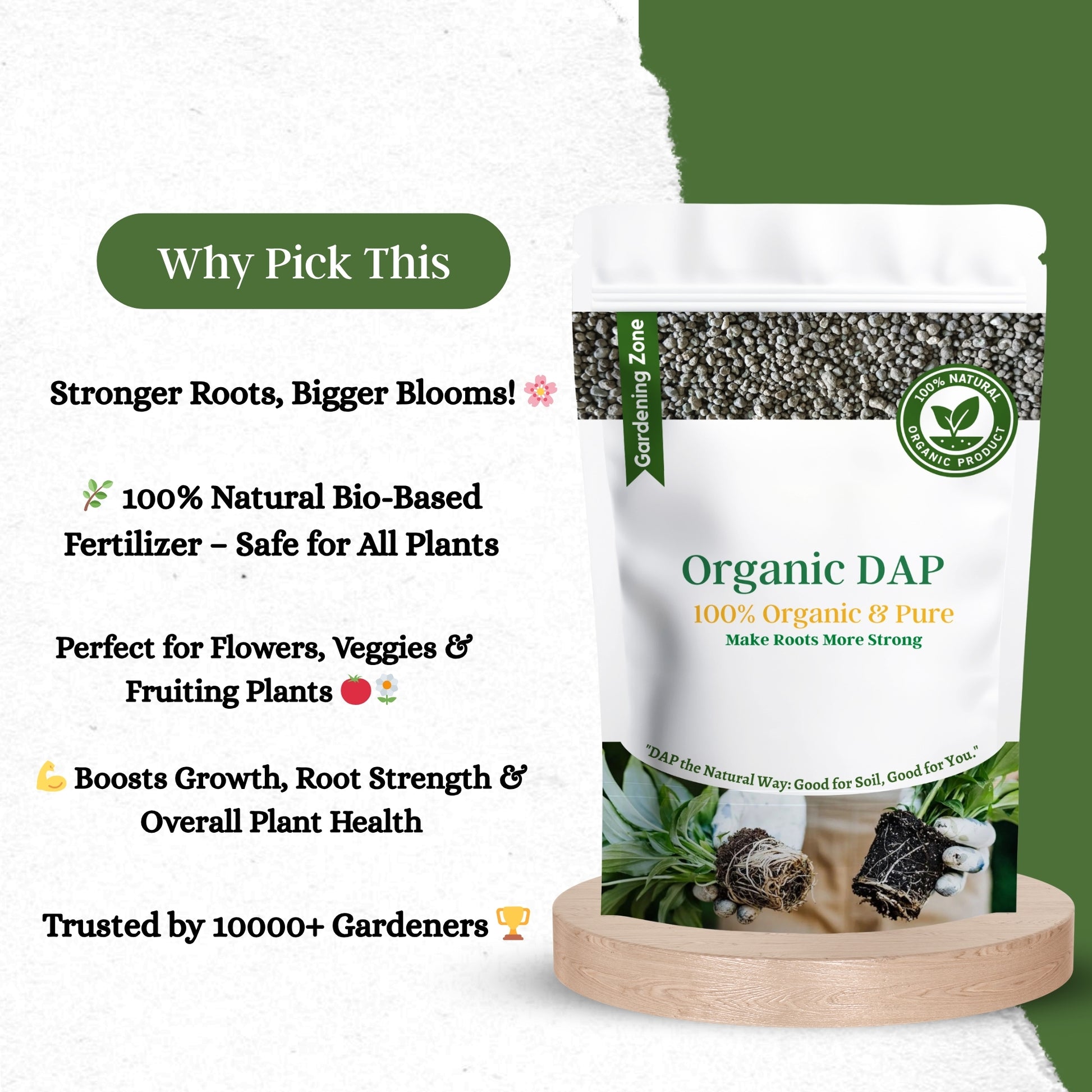 Gardening Zone 400Gram Organic DAP Fertilizer – Nitrogen & Phosphorus Booster