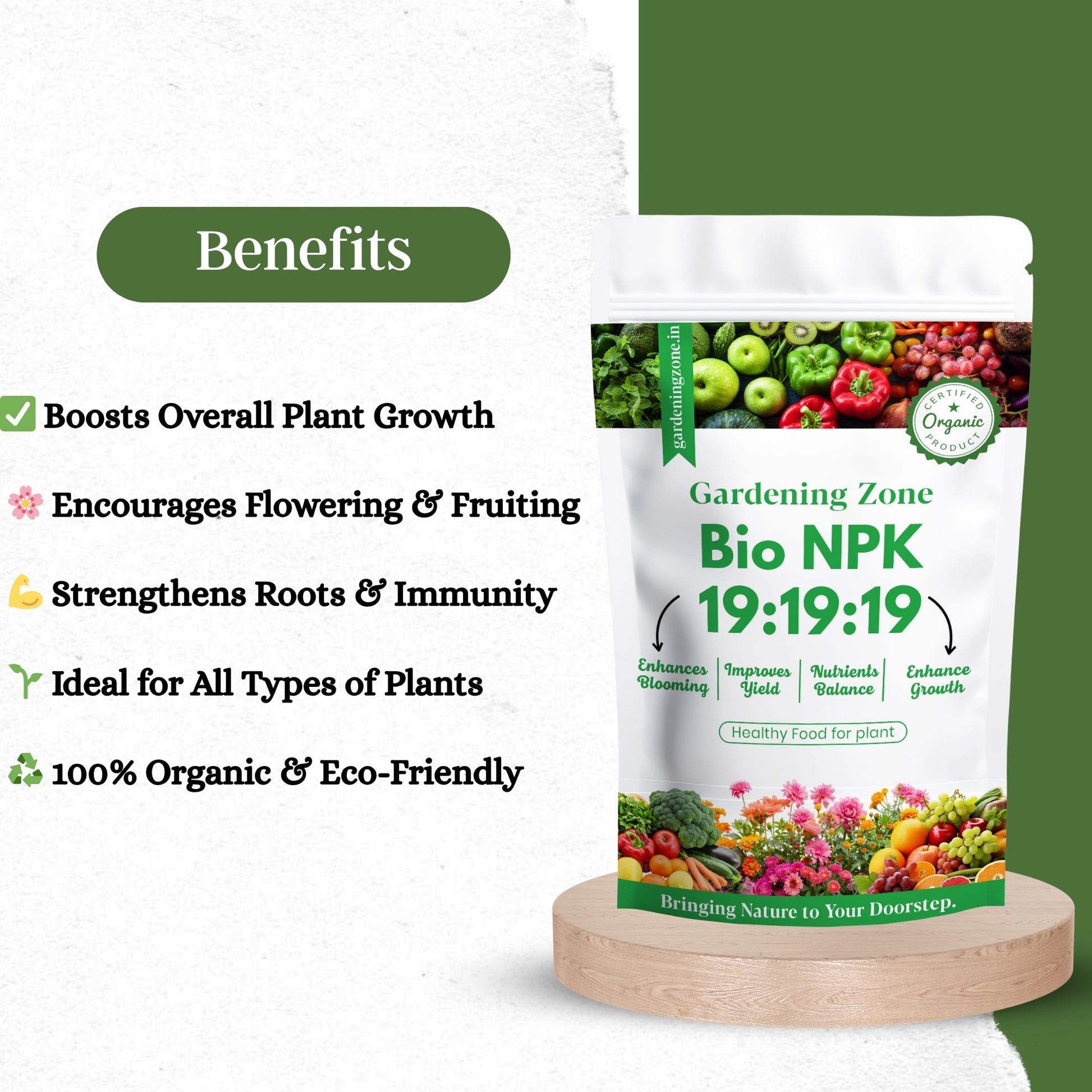 Gardening Zone 400Gram Bio NPK 19-19-19 – Complete Plant Nutrition for Faster Growth! 🌱✨