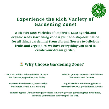 Gardening Zone Summer Flower Seeds Combo | 9 Varieties,+ High-Germination Seeds | Easy to Grow for Home & Outdoor Gardening