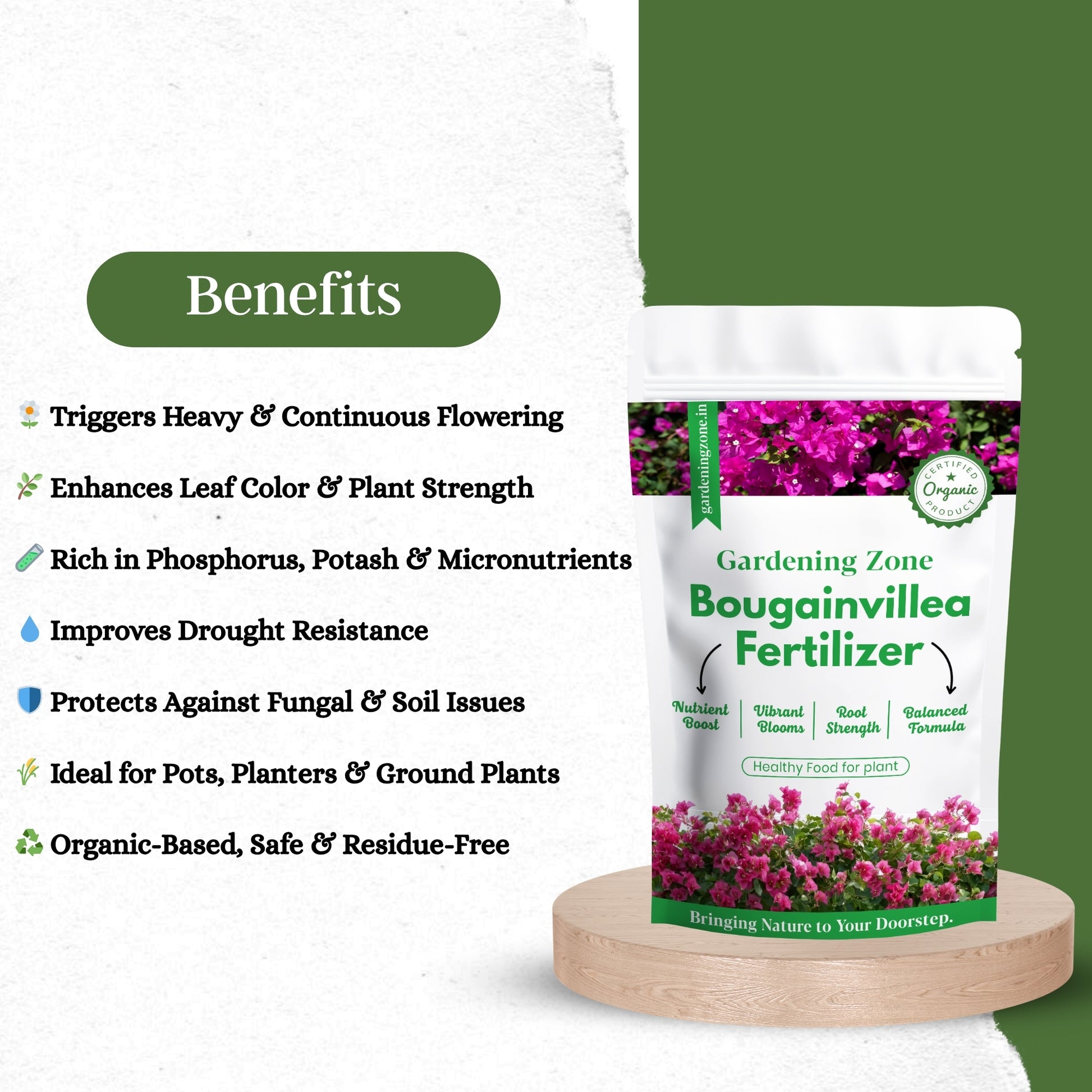 Gardening Zone 400Gram Bougainvillea Fertilizer β Explosive Blooms & Vibrant Colors! πΈβ¨