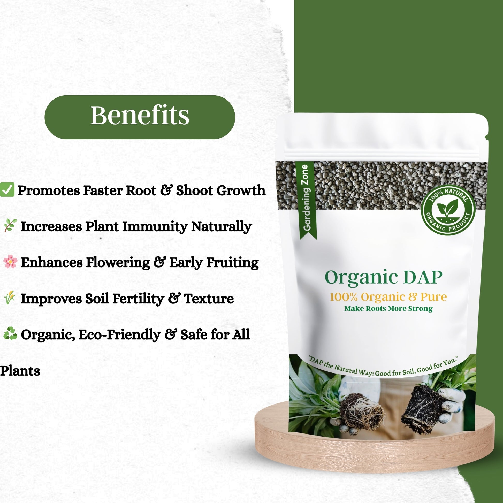 Gardening Zone 400Gram Organic DAP Fertilizer – Nitrogen & Phosphorus Booster