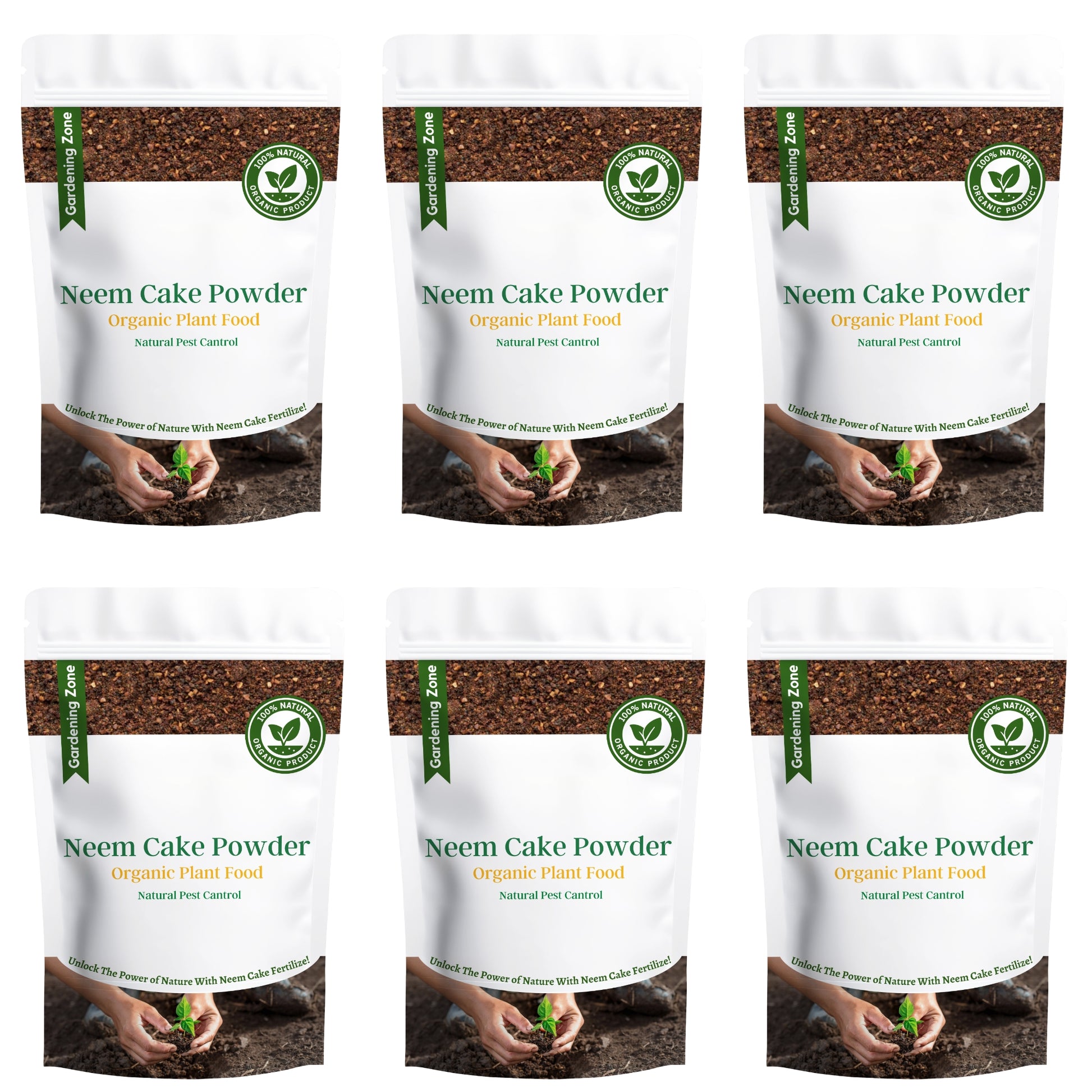 Gardening Zone 400Gram Neem Cake Fertilizer – Natural Pest Control & Soil Enricher