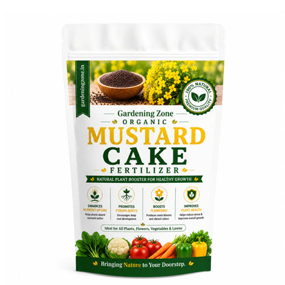 Gardening Zone Mustard Cake Fertilizer – Organic Soil Booster for Healthy Plants