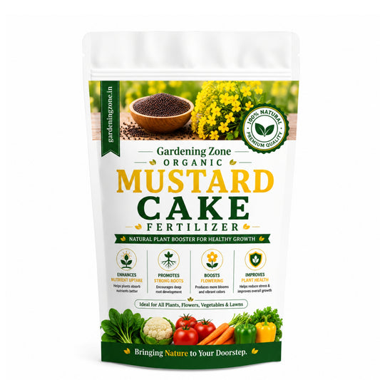 Gardening Zone Mustard Cake Fertilizer – Organic Soil Booster for Healthy Plants
