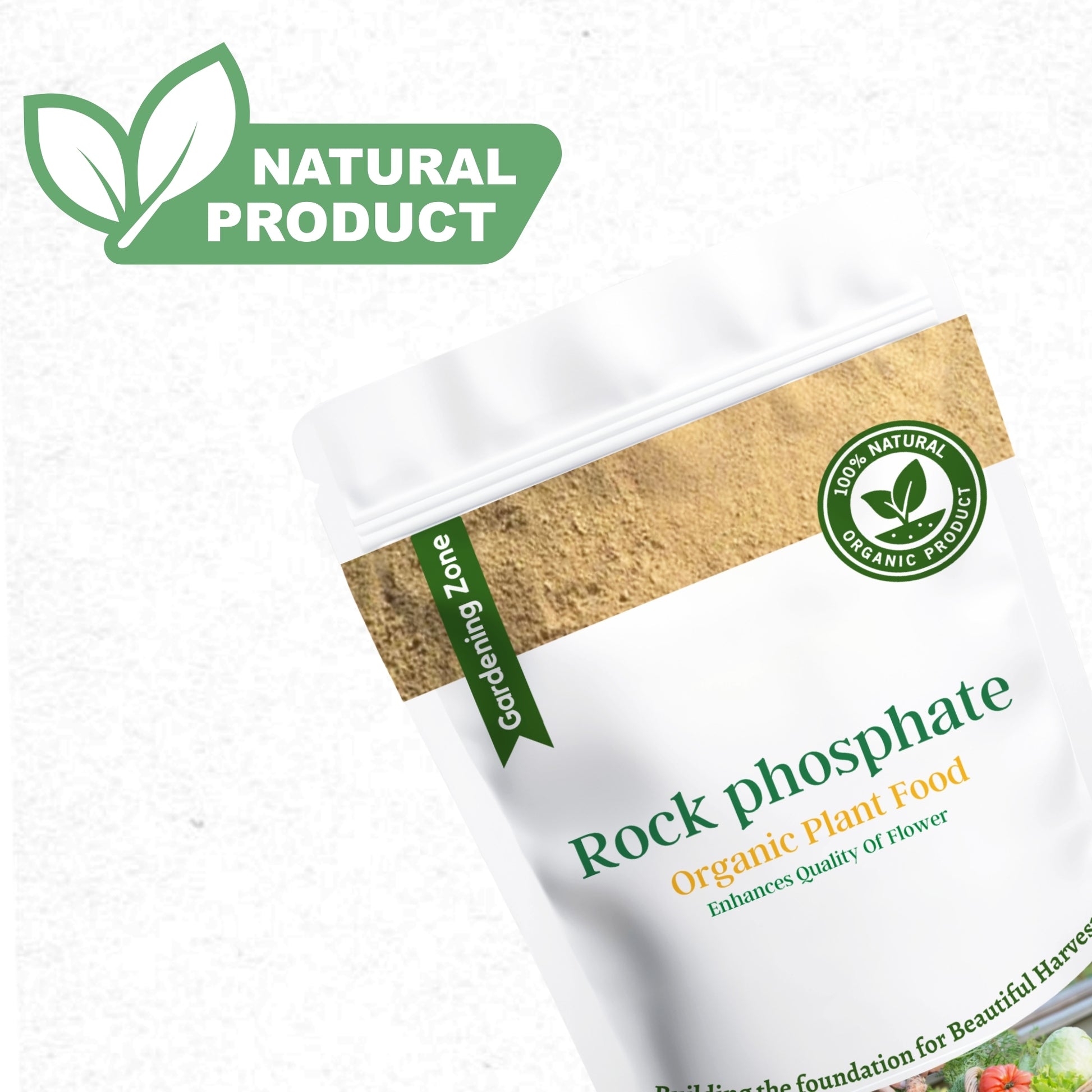 Gardening Zone 400Gram Rock Phosphate Fertilizer – Natural Root Booster for Healthy Growth