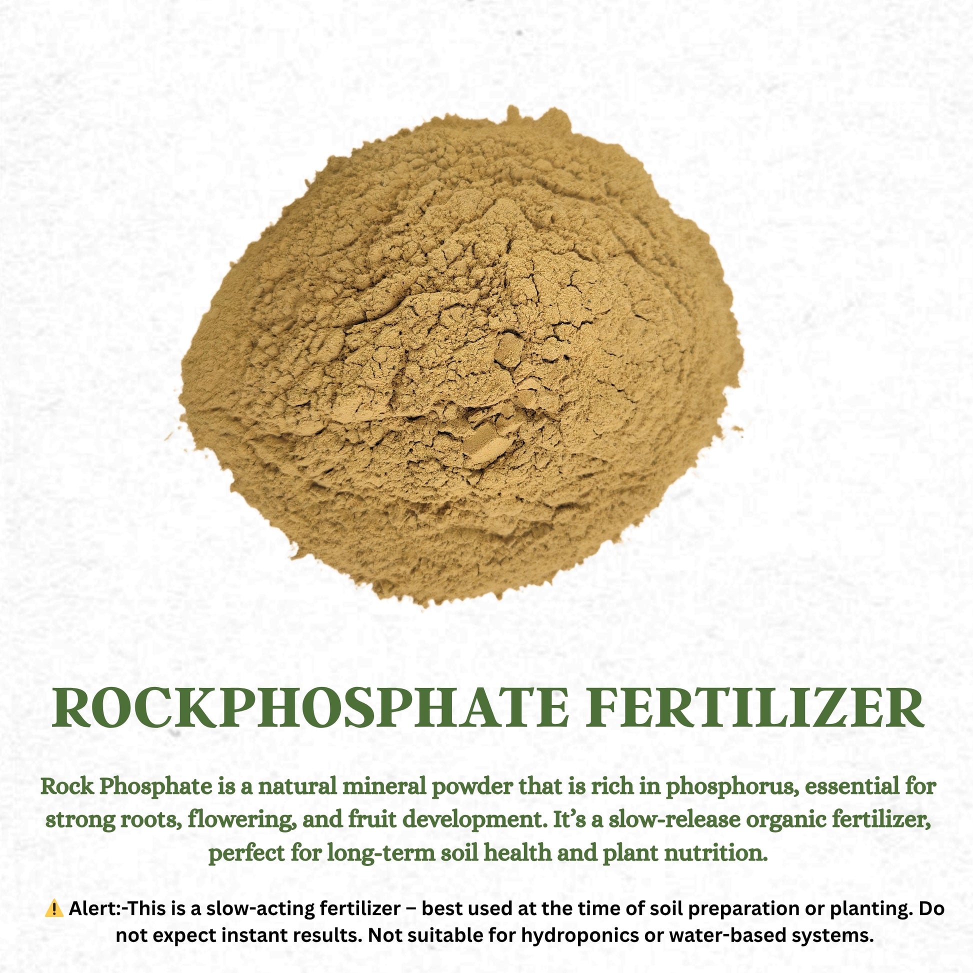 Gardening Zone 400Gram Rock Phosphate Fertilizer – Natural Root Booster for Healthy Growth