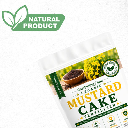 Gardening Zone Mustard Cake Fertilizer – Organic Soil Booster for Healthy Plants