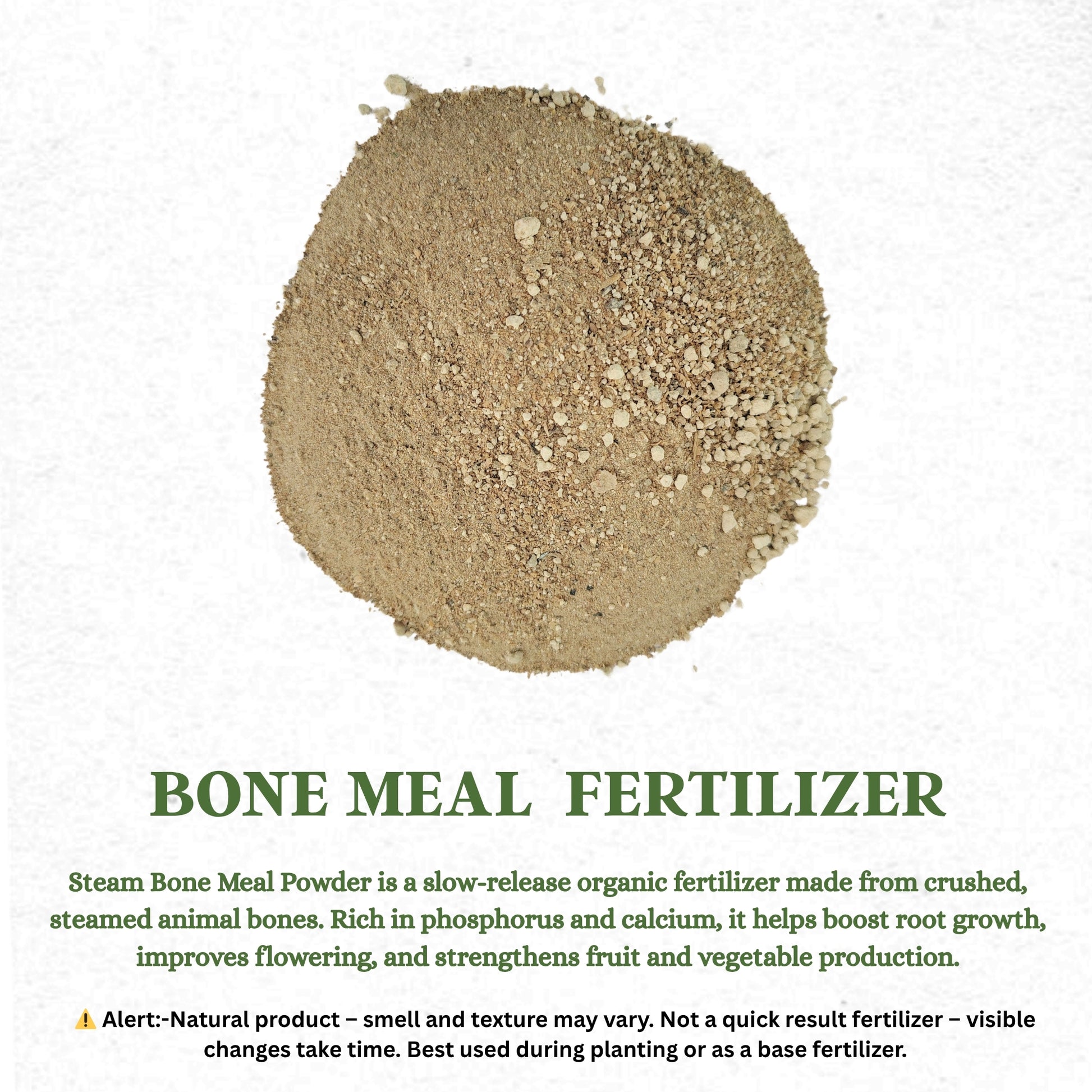 Gardening Zone Steam Bone Meal – Natural Phosphorus-Rich Fertilizer for Healthy Root Growth
