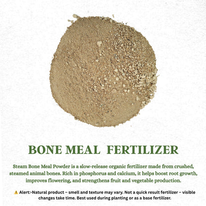 Gardening Zone Steam Bone Meal – Natural Phosphorus-Rich Fertilizer for Healthy Root Growth