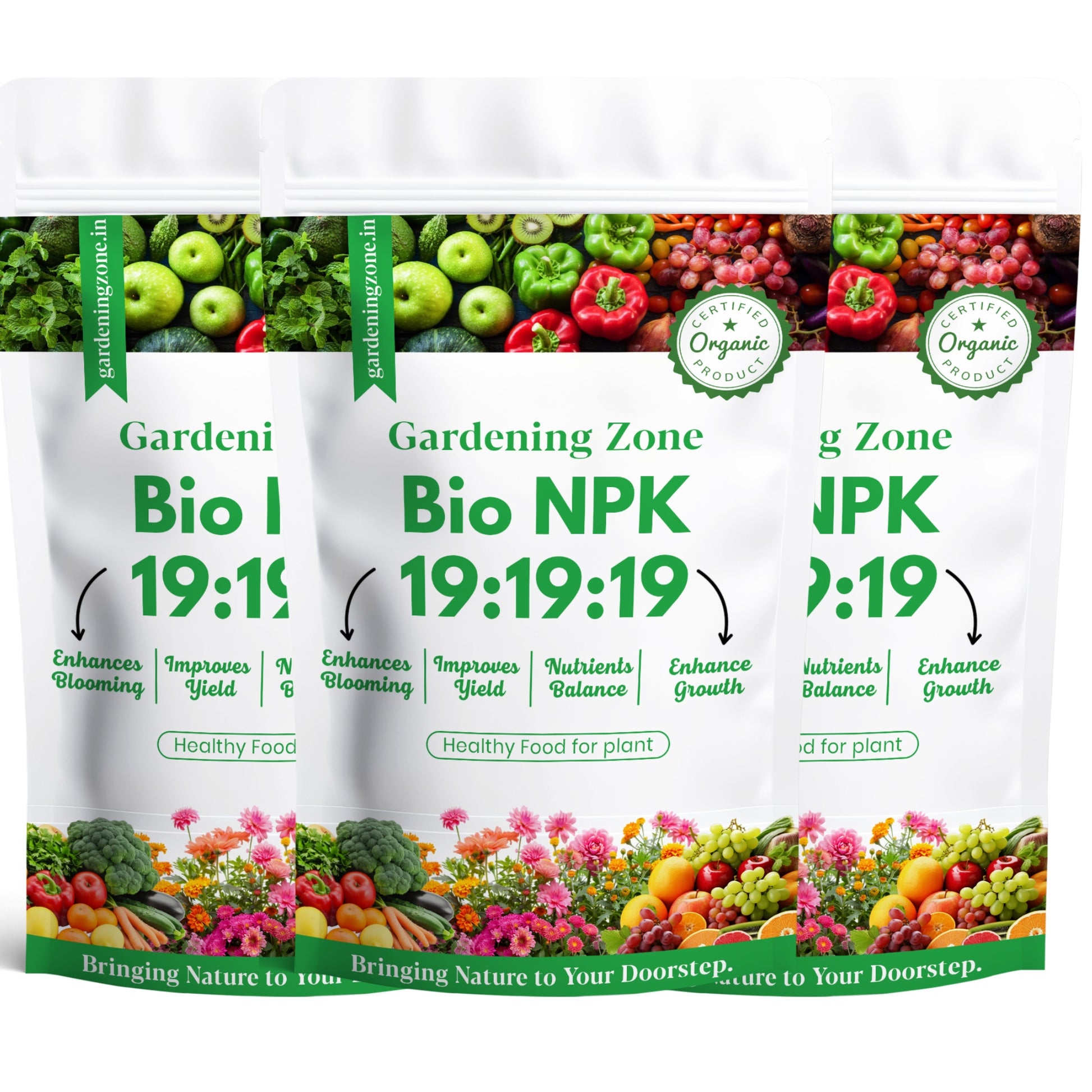 Gardening Zone Bio NPK 19-19-19 – Complete Plant Nutrition for Faster Growth! 🌱✨