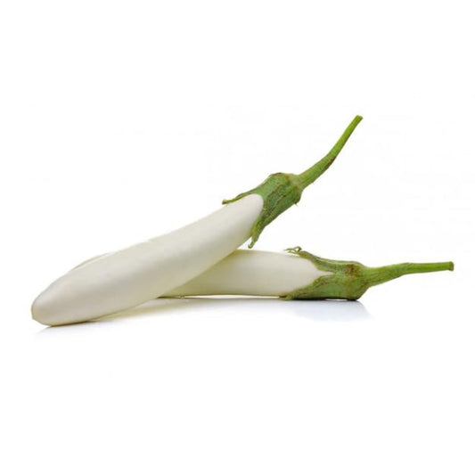 Gardening Zone High Quality Brinjal White Long 20 Seeds