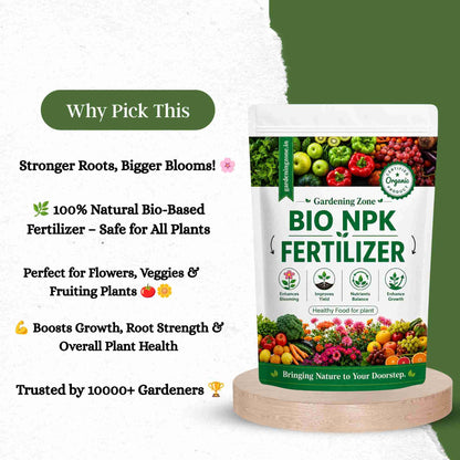 Gardening Zone Bio NPK Granules – Complete Plant Nutrition for Faster Growth! 🌱✨