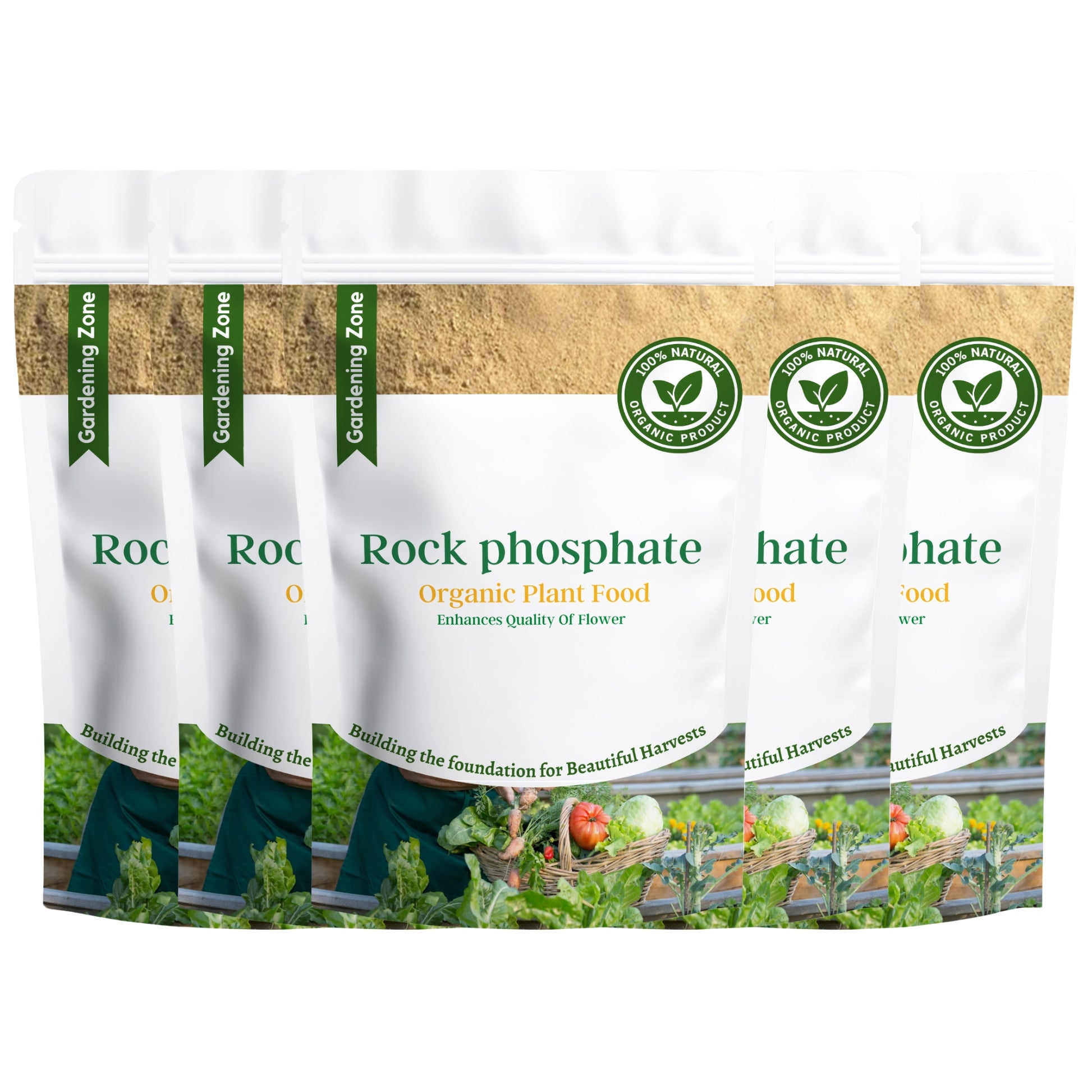 Gardening Zone Rock Phosphate Fertilizer – Natural Root Booster for Healthy Growth