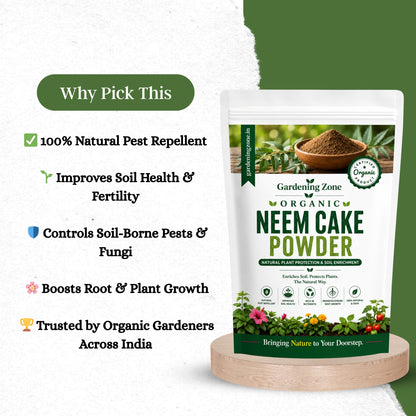 Gardening Zone Neem Cake Fertilizer – Natural Pest Control & Soil Enricher
