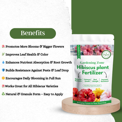 Gardening Zone 400Gram Hibiscus Plant Fertilizer – Boost Flowering & Growth! 🌿 🌺