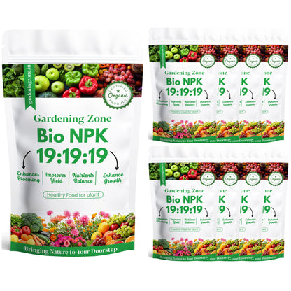 Gardening Zone Bio NPK 19-19-19 – Complete Plant Nutrition for Faster Growth! 🌱✨