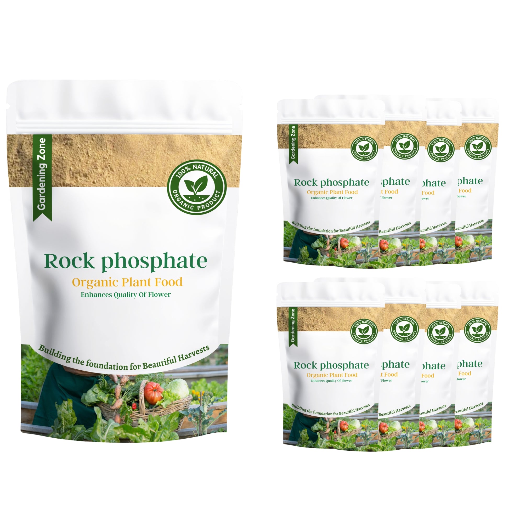 Gardening Zone Rock Phosphate Fertilizer – Natural Root Booster for Healthy Growth