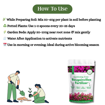 Gardening Zone 400Gram Bougainvillea Fertilizer – Explosive Blooms & Vibrant Colors! 🌸✨