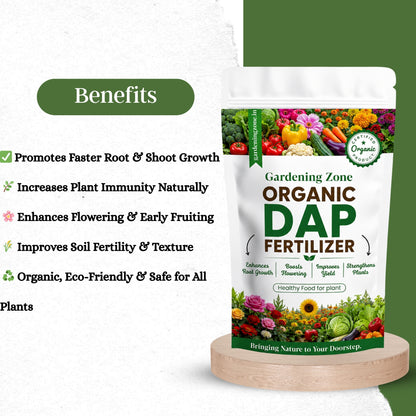 Gardening Zone Organic DAP Fertilizer – Nitrogen & Phosphorus Booster