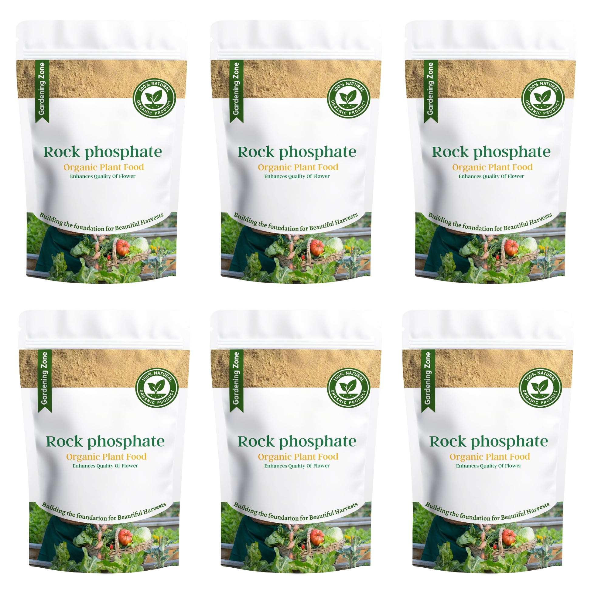 Gardening Zone Rock Phosphate Fertilizer – Natural Root Booster for Healthy Growth