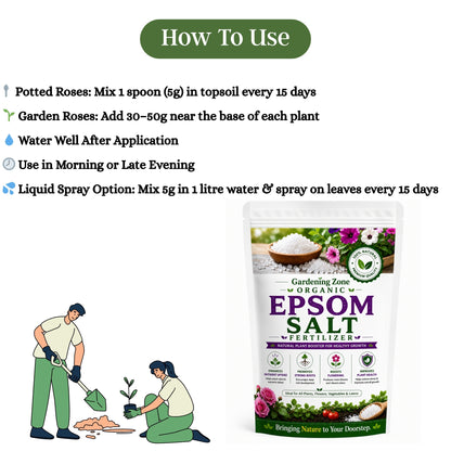 Gardening Zone Epsom Salt – Magnesium-Rich Plant Supplement