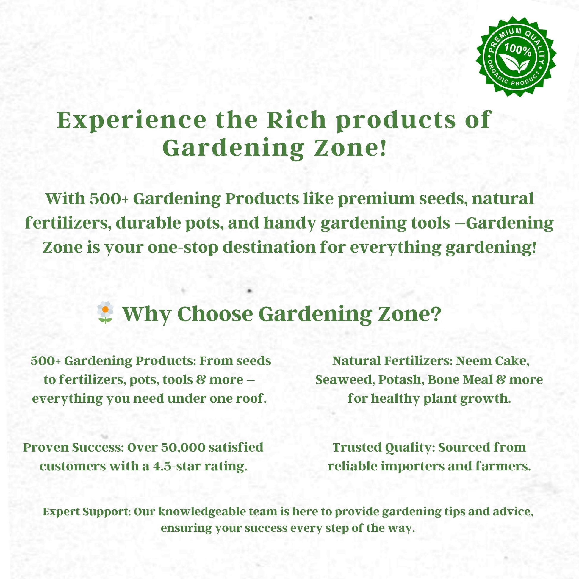 Gardening Zone Organic DAP Fertilizer – Nitrogen & Phosphorus Booster