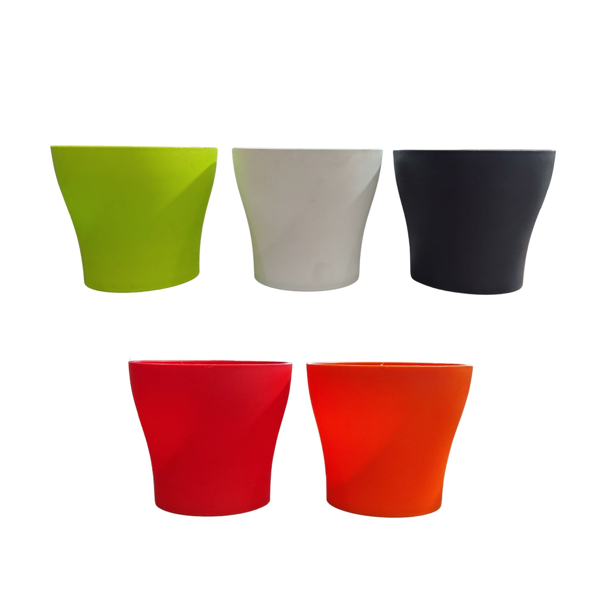 Gardening Zone  Heavy Quality Colorful Pots For House Plant( 6inch) Pack of 5