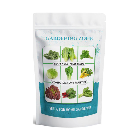 Gardening Zone Leafy Vegetable Seeds Combo – 9 Varieties, 320 High-Germination Seeds for Home Gardening