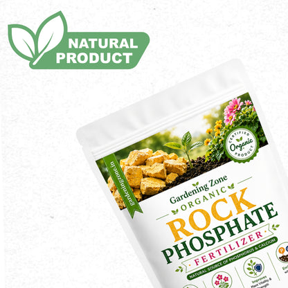 Gardening Zone Rock Phosphate Fertilizer – Natural Root Booster for Healthy Growth