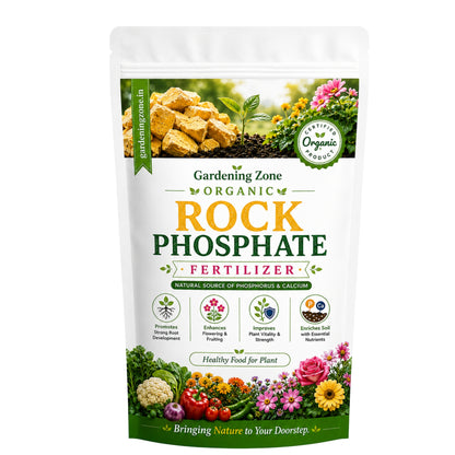 Gardening Zone Rock Phosphate Fertilizer – Natural Root Booster for Healthy Growth