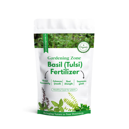 Gardening Zone Premium 400Gram Tulsi Plant Fertilizer – 100% Organic Growth Booster for Healthy & Lush Tulsi 🌱